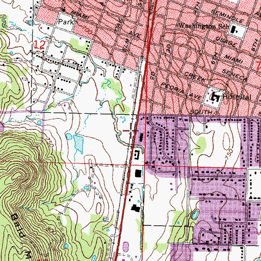 Topographic Map of Abounding Grace Fellowhip Church, OK