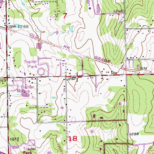 Topographic Map of Family Cathedral of Praise Church, OK
