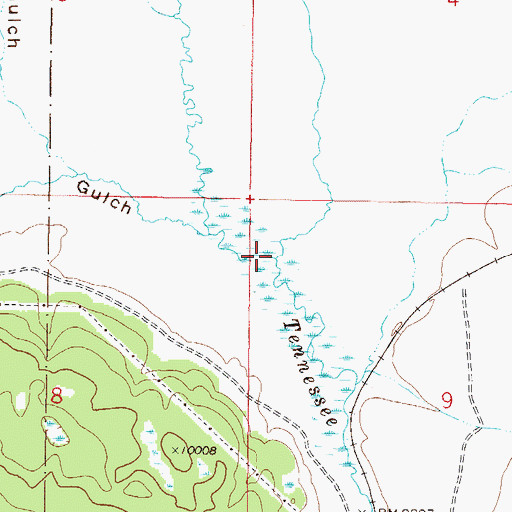 Topographic Map of East Tennessee Creek, CO