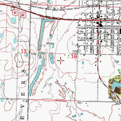 Topographic Map of Methodist Church, OK