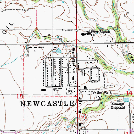 Topographic Map of Jesus Alive Evangelistic Church, OK