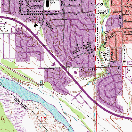 Topographic Map of The Church of Jesus Christ of Latter Day Saints, OK