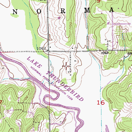 Topographic Map of Gods Ministry Church, OK