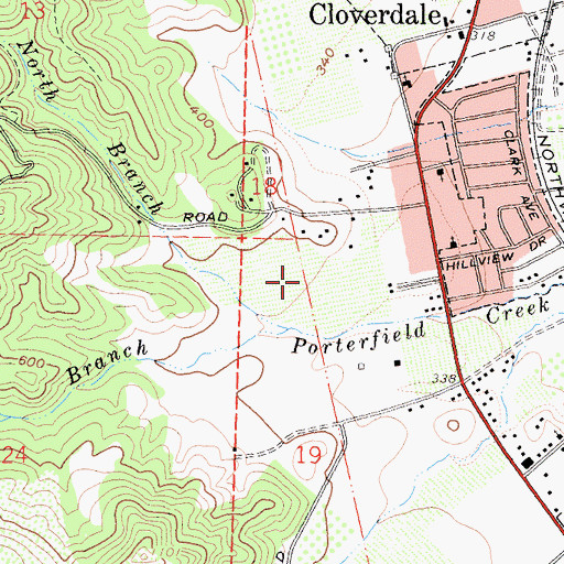 Topographic Map of Bandiera Winery, CA