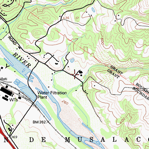 Topographic Map of Pat Paulsen Vineyards, CA