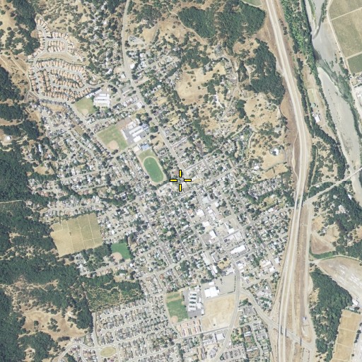 Aerial/Satellite Image of The Settlers Tree, CA