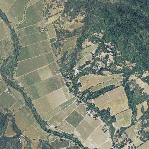 Aerial/Satellite Image of Chateau Diana Winery, CA