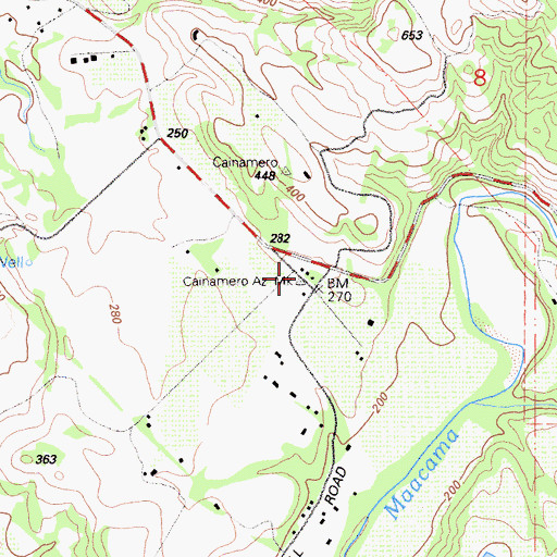 Topographic Map of Field Stone Winery, CA