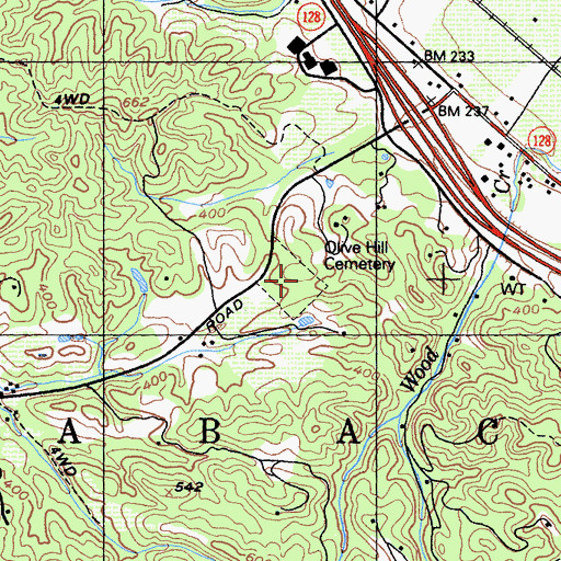 Topographic Map of Geyserville Community Childrens Center, CA