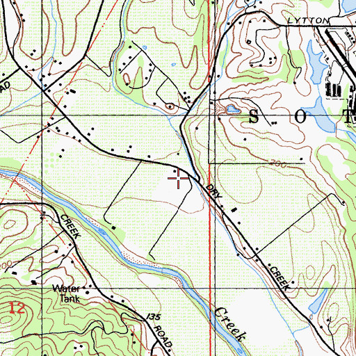 Topographic Map of Lambert Post Office (historical), CA