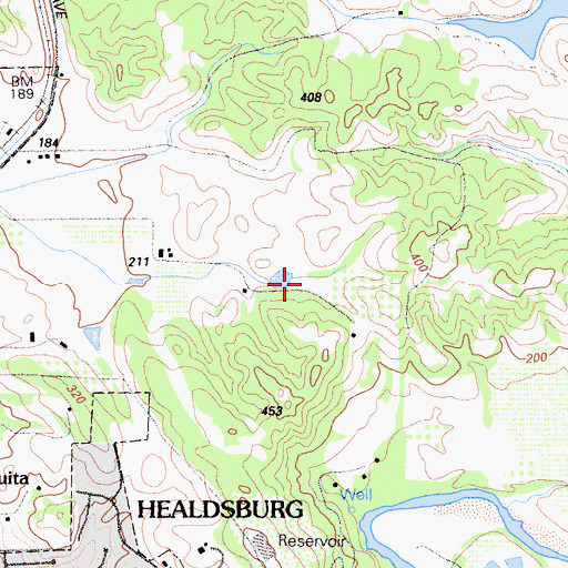 Topographic Map of Simi Winery, CA