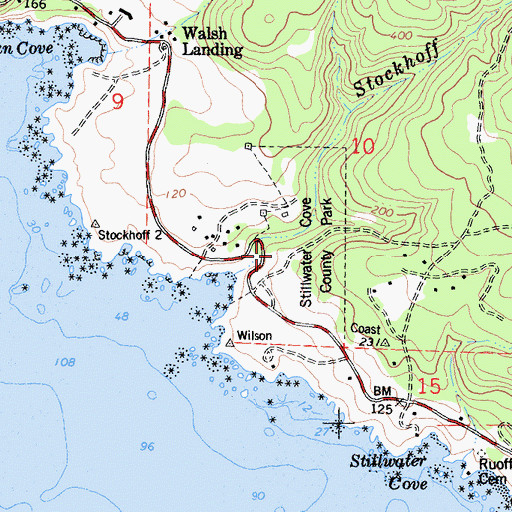 Topographic Map of Stillwater Campground, CA