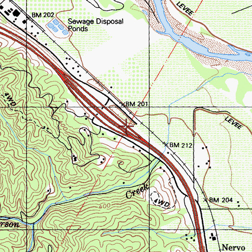 Topographic Map of Trentadue Winery, CA