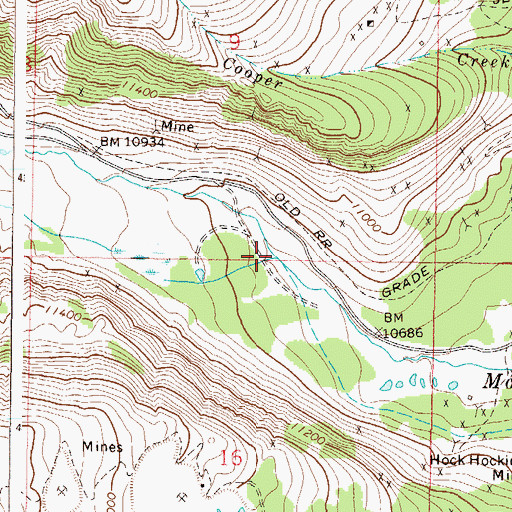 Topographic Map of South Mosquito Creek, CO
