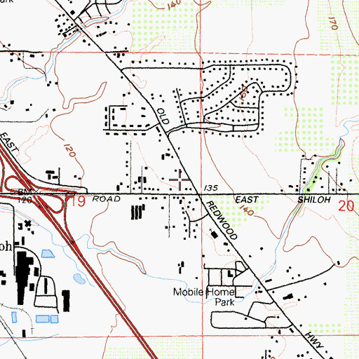 Topographic Map of Esposti Park, CA