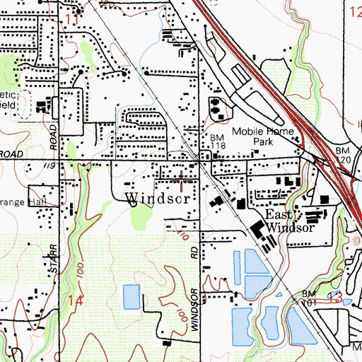 Topographic Map of Free Holiness Church, CA