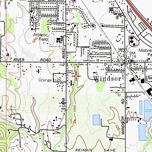 Topographic Map of Keiser Community Park, CA