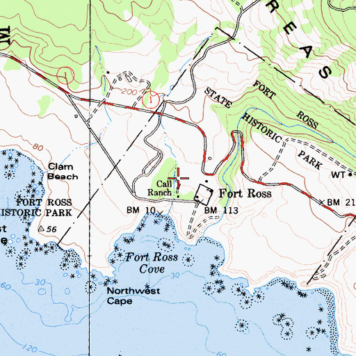 Topographic Map of Meteni, CA