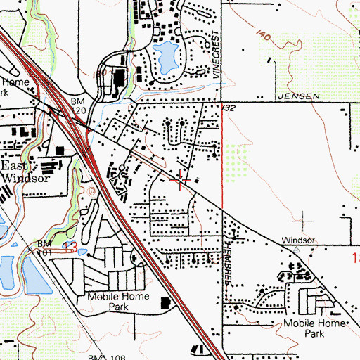 Topographic Map of Our Lady of Guadalupe Catholic Church, CA