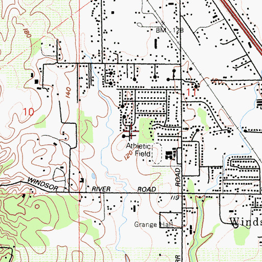 Topographic Map of Robbie Way Park, CA