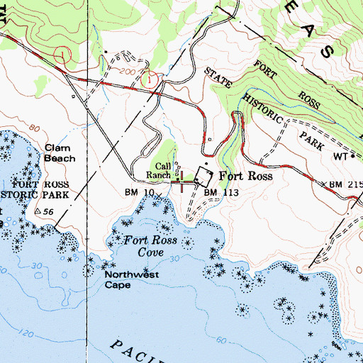 Topographic Map of Rotchev House, CA