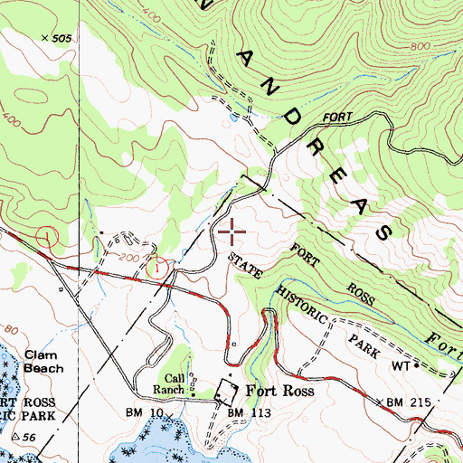 Topographic Map of Russian Orchard, CA