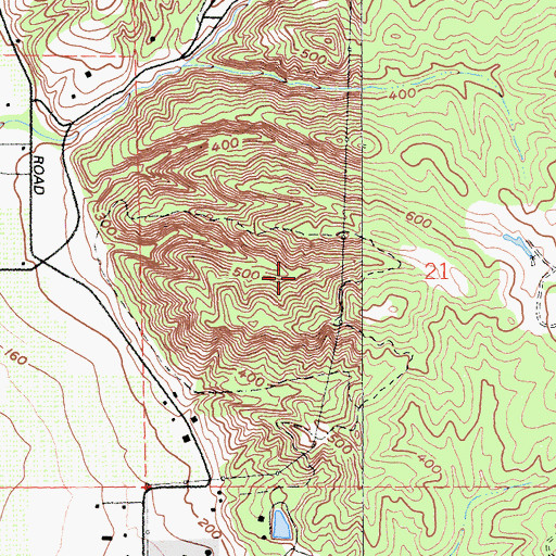 Topographic Map of Shiloh Ranch Regional Park, CA
