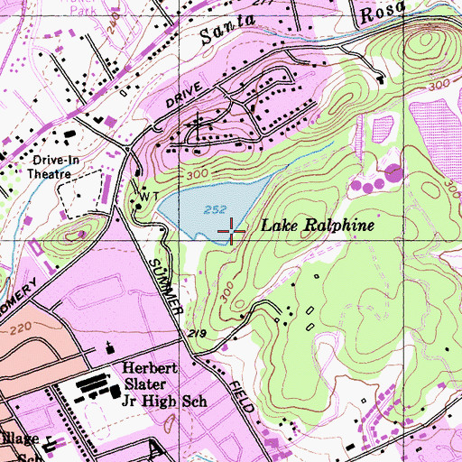 Topographic Map of Howarth Memorial Park, CA
