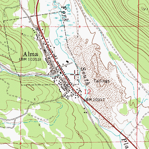 Topographic Map of Buckskin Creek, CO