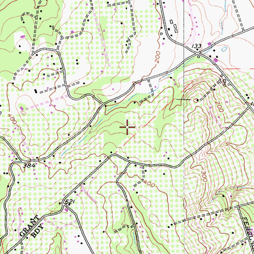 Topographic Map of Sebastopol Indian Rancheria (historical), CA