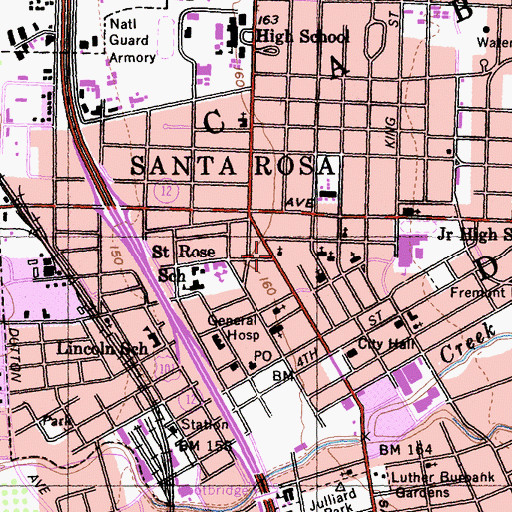 Topographic Map of Church of the Incarnation, CA