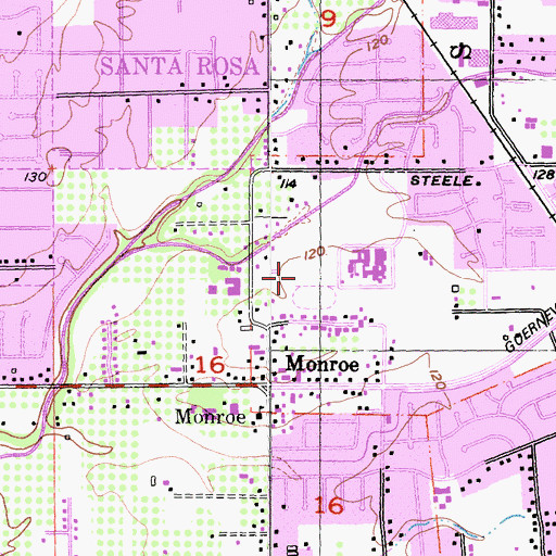 Topographic Map of Northwest Community Park, CA