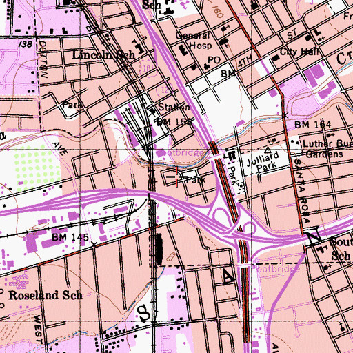 Topographic Map of Olive Park, CA