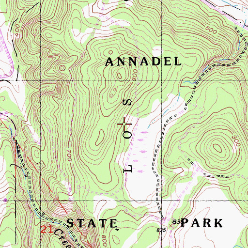 Topographic Map of Orchard Trail, CA