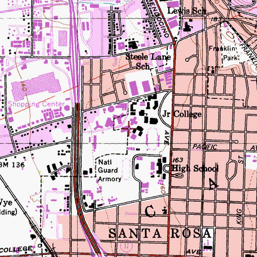Topographic Map of Truzer Gymnasium, CA