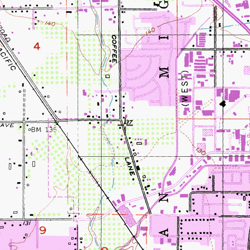 Topographic Map of Schaefer Elementary School, CA