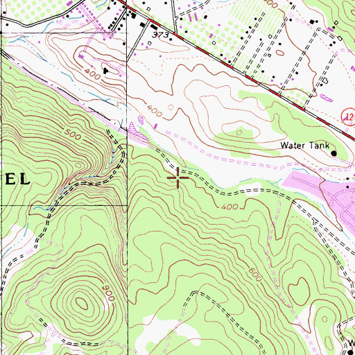 Topographic Map of Quarry Picnic Area, CA