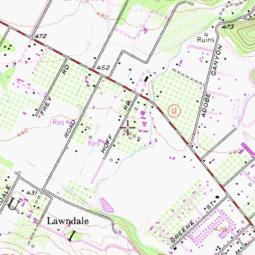 Topographic Map of Saint Francis Winery, CA