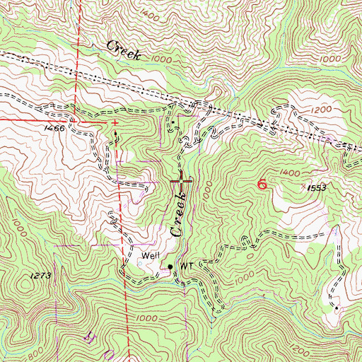 Topographic Map of Alder Glen Picnic Area, CA