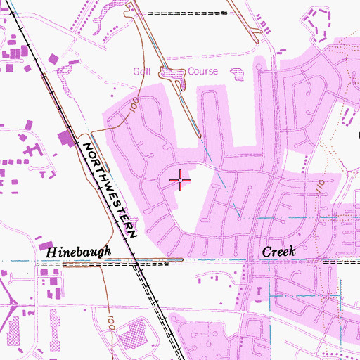 Topographic Map of Dorotea Park, CA