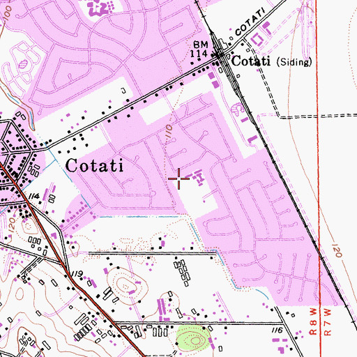 Topographic Map of La Fiesta Elementary School, CA