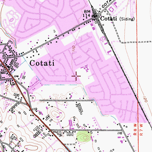 Topographic Map of Lady Bug Park, CA