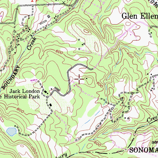 Topographic Map of Betty Hageman Memorial Library, CA