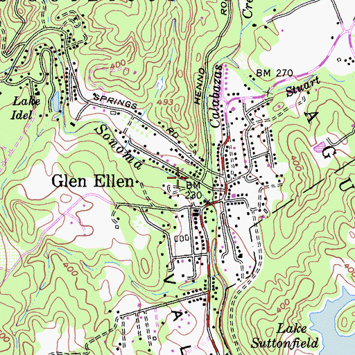 Topographic Map of Community Evangelical Free Church, CA