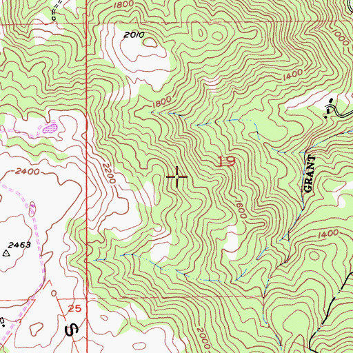 Topographic Map of Cowan Meadow Trail, CA