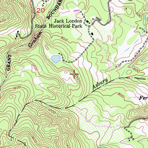 Topographic Map of Quarry Trail, CA