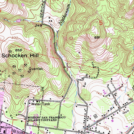 Topographic Map of Ravenswood Winery, CA