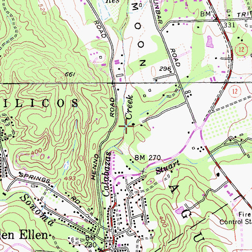 Topographic Map of Wellington Vineyards, CA