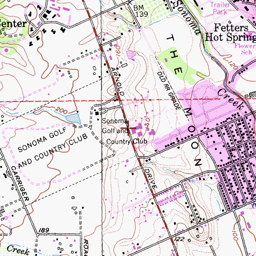 Topographic Map of Altimira Middle School, CA