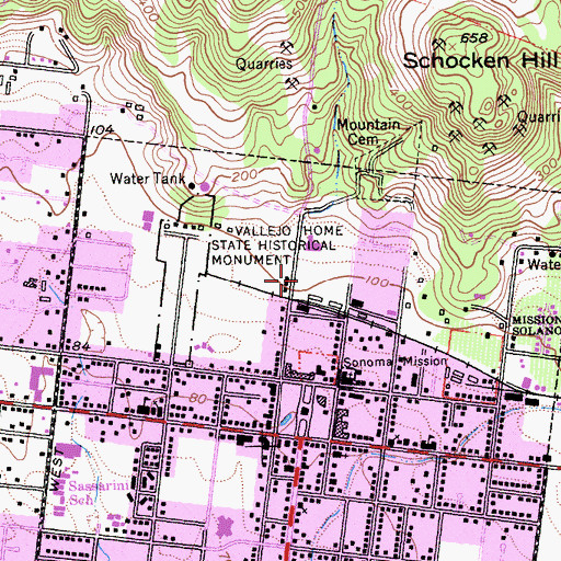 Topographic Map of Arnold Field, CA